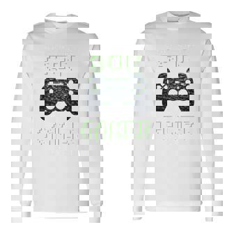 Cooler Lustiger Gamerintageideospiele Son Jungen Nager Langarmshirts - Seseable