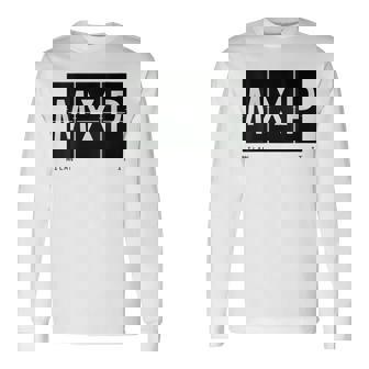Damen Mxp Milan It Italien Retro Flughafen Code Weltreisender Mit-Ausschnitt Langarmshirts - Seseable