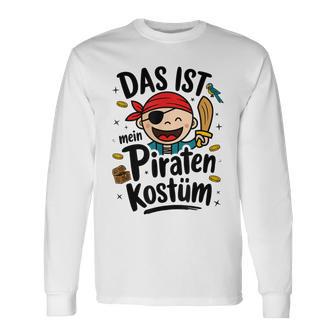 Das Ist Mein Piraten Kostü Das Ist Mein Blue Langarmshirts - Geschenkecke