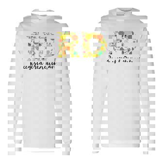 Dietitian RD Healthy Food Nutritionist Registered Dietitian Long Sleeve T-Shirt - Monsterry