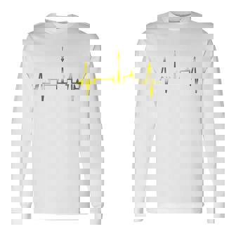 Dortmund Herzschlag Skyline Puls Ruhrpott Stadion Dortmund Langarmshirts - Seseable