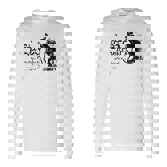 Edgar Allan Poe Gótico El Gato Negro Gato Camiseta de manga larga - Regaloses