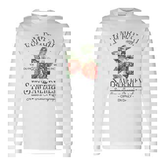 Farm Fresh Strawberries Vintage Strawberry Farmers Farm Long Sleeve T-Shirt - Seseable