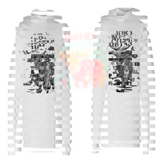 Feliz Navidadaca Moo Moory Navidad Camiseta de manga larga - Regaloses