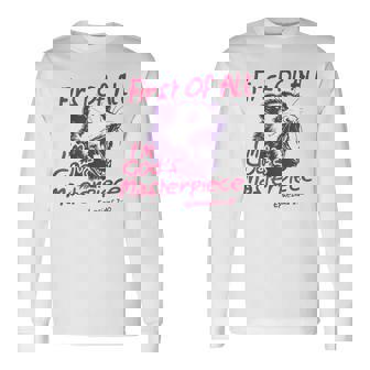 First Of All I'm God's Masterpiece Raccoon Possum Long Sleeve T-Shirt - Seseable