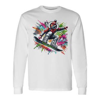 Costume Top Winter Sports Snowboarder Apres Ski Party Langarmshirts - Geschenkecke