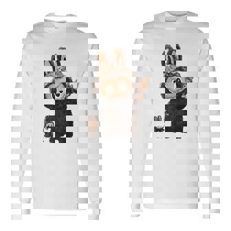 Labubu Cute Labubu The Monsters Brown Mem Costume Long Sleeve T-Shirt - Monsterry