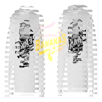 Let's Go Bananas Cute Banana Long Sleeve T-Shirt - Monsterry