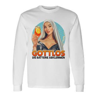 Gottlos Die Batterie Abklemmen X Nonne Nun Aperölchen Spritz Langarmshirts - Geschenkecke