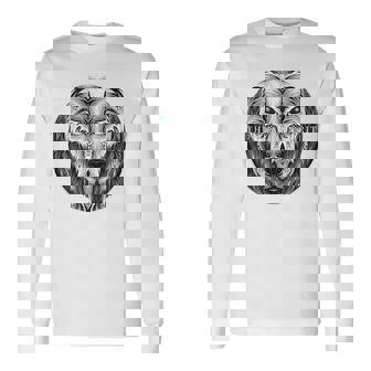 The Guardian Spirit Wolf & Dog Lover Aquarelle Tank Top Long Sleeve T-Shirt - Monsterry