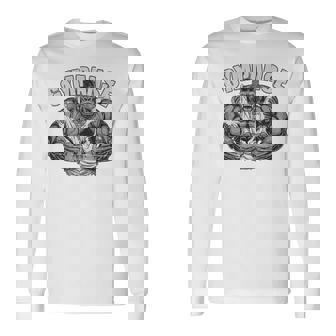 Gympanse Gym Mono Chimpancé Fitness Coach Gym Parte Trasera Camiseta de manga larga - Regaloses