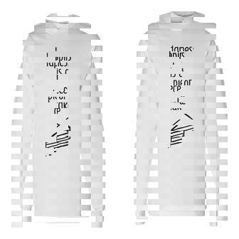 Happiness Is a Piece Of Cake Long Sleeve T-Shirt - Monsterry