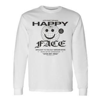 Happy Face Globe Langarmshirts - Geschenkecke