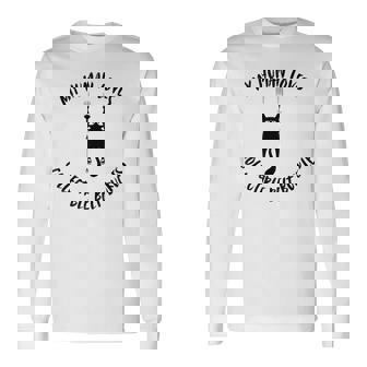 My Human Loves Collectible Belt Buckles Cat Parent Hobby Tank Top Long Sleeve T-Shirt - Monsterry