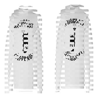 My Human Loves Collectible Dolls Cat Parent Hobby Lover Tank Top Long Sleeve T-Shirt - Monsterry