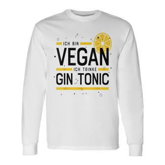 Ich Binegan Ich Trinke Gin Tonic X Lecker Gin Langarmshirts - Geschenkecke