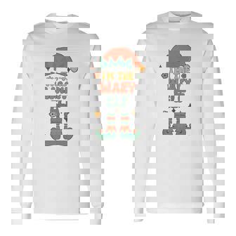 I'm The Wary Elf Matching Team Squad Groovy Text Christmas Tank Top Long Sleeve T-Shirt - Monsterry