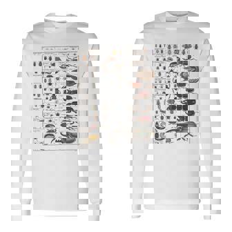 Insect Collection Species Bugs Vintage Chart Entomology Premium Long Sleeve T-Shirt - Monsterry
