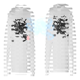 Japanische Ästhetischeintage Kraken Octopus Langarmshirts - Geschenkecke