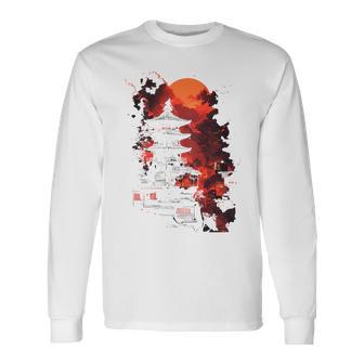 Japanischer Ninja Backprint Langarmshirts - Geschenkecke