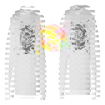 Jugador Deoleibol Colorsplash Para Niñas Y Niñosoleibol De Playa Camiseta de manga larga - Regaloses