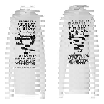 I Just Want To Lift Weights Fitness German Shepherd Dog Long Sleeve T-Shirt - Monsterry