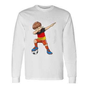 Kinder 9 Geburtstag Fußball Deutschland 9 Jahre Junge Geschenk Langarmshirts - Geschenkecke