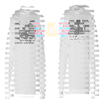 Labor And Delivery Unit Nursing L&D Bear Blanket Stripe Long Sleeve T-Shirt - Seseable