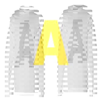 Letter A Chipmunk Group Matching Halloween Costume Long Sleeve T-Shirt - Thegiftio UK