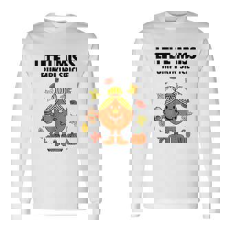 Little Miss Pumpkin Spice Cute Fall Autumn Thanksgiving Long Sleeve T-Shirt - Monsterry
