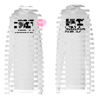 I Love Heart My Mother-In-Law Long Sleeve T-Shirt - Seseable