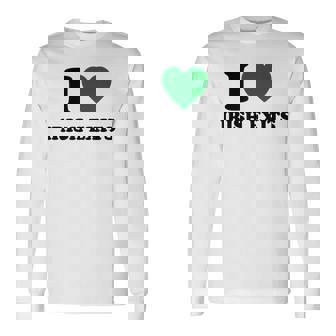 I Love Irish Exits St Patrick's Day Introvert Party Long Sleeve T-Shirt - Thegiftio
