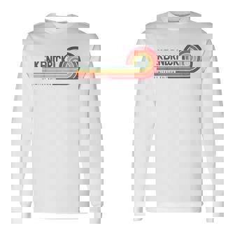 I Love Kendrick Personalizado Retro Sunset Primer Nombre Camiseta de manga larga - Regaloses