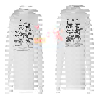 I Love Being A Mimi Xmas Snowman Scarf Christmas Lover Long Sleeve T-Shirt - Monsterry