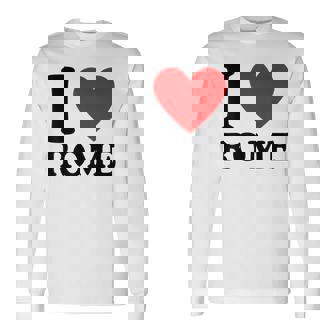 I Love Rome I Heart Rome Camiseta de manga larga - Regaloses