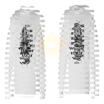 Main De Fatma Hamsa Ésotérisme Yoga Méditation T-shirt à manches longues - Cadeauxyz