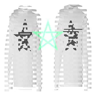 Marocain Fier Marocaine Fière Drapeau Maroc Cadeau Racine T-shirt à manches longues - Cadeauxyz