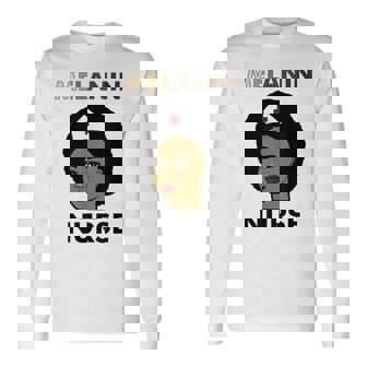 Mélanine Afro Infirmière Africaine Histoire Noire T-shirt à manches longues - Cadeauxyz