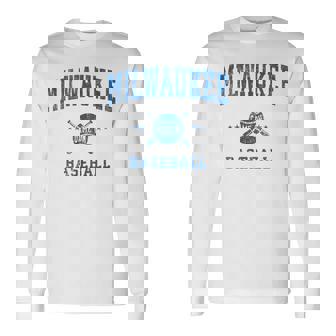 Milwaukee Vintage Baseball Throwback Retro Long Sleeve T-Shirt | Mazezy