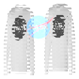 Nasa Logo Space Explorer Trendy Fun Langarmshirts - Seseable