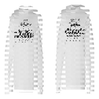 Nashville Guitare Tennessee Country Music City T-shirt à manches longues - Cadeauxyz