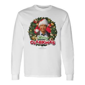 National Lampoon's Christmasacation Merry Clarkmas Blue Langarmshirts - Geschenkecke