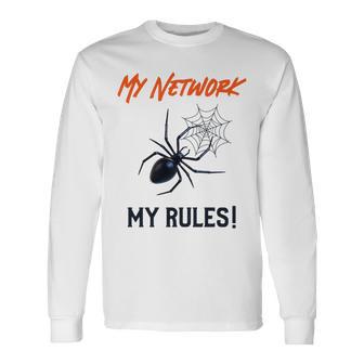 My Network My Rules Lustiges It Cyber Security Langarmshirts - Geschenkecke