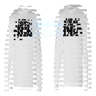Ninja Graphic Lasertag Player Lasertag Phaser Lasergame Premium Long Sleeve T-Shirt - Monsterry