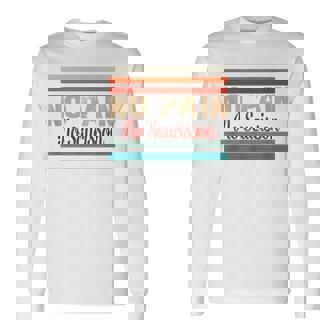 No Pain No Saucisson Enthusiast Humor Foodie Saucisson Lover T-shirt à manches longues - Cadeauxyz