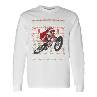 Oh What Fun It Is To Ride Mountain Bike Mtb Ugly Christmas Langarmshirts - Geschenkecke