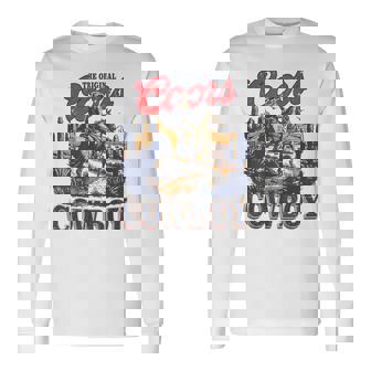 The Original Coor Cowboys Western Country Cowhide Riding Long Sleeve T-Shirt - Thegiftio