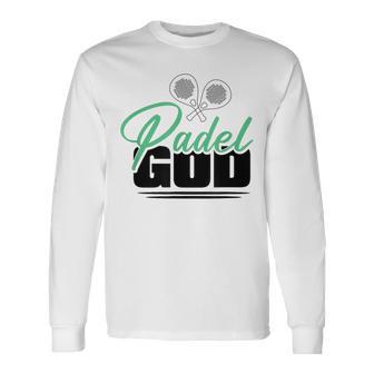 Padel Paddle-Tennis Paddle Padeln Padeltennis Padel-Tennis Langarmshirts - Geschenkecke