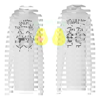 Pareja De Aguacate Me Completas Pareja De Aguacate Camiseta de manga larga - Regaloses