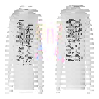 Paris France Fashion Shopping Retro Travel Souvenir Langarmshirts - Seseable